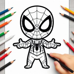 Örümcek adam boyama sayfaları PDF indir