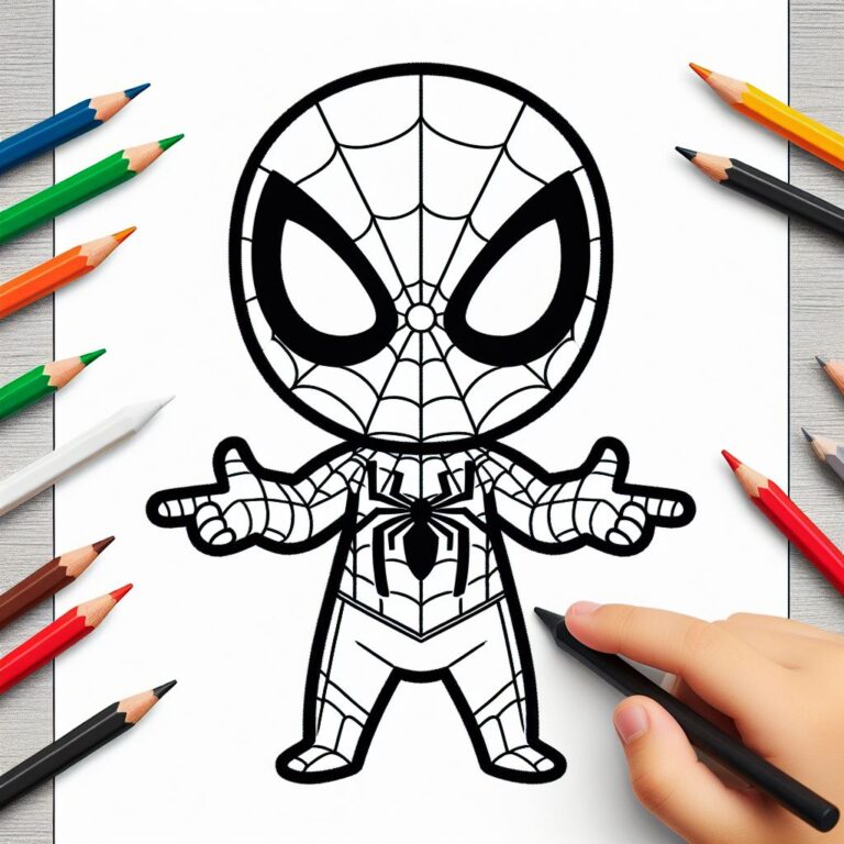 Örümcek adam boyama sayfaları PDF indir