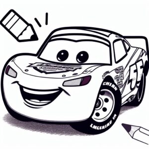 Şimşek Mcqueen boyama sayfaları PDF indir