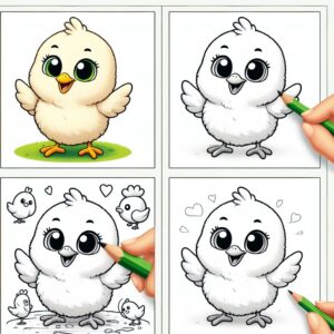 Civciv Boyama Sayfaları PDF indir