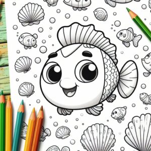 Balık Boyama Sayfaları PDF