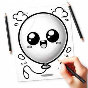 Balon Boyama Sayfaları PDF