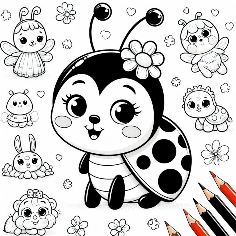 Uğurböceği Boyama Sayfaları PDF