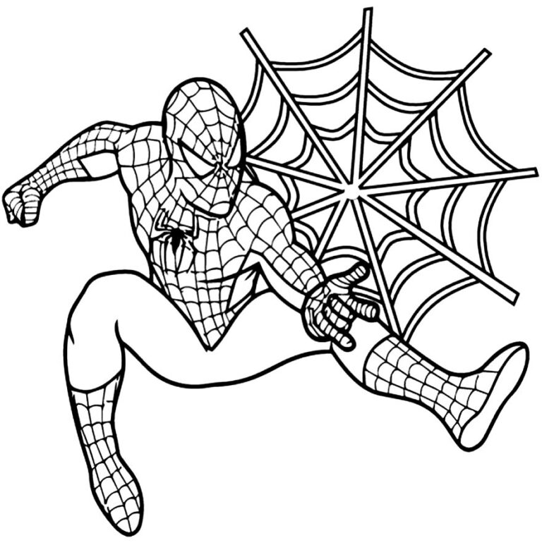 Spiderman Boyama Sayfaları