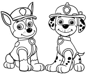 Paw Patrol Boyama Sayfaları