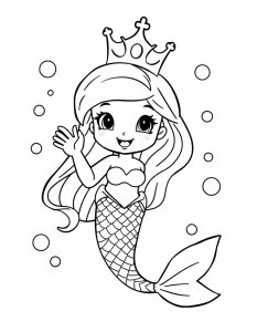 Denizkızı Boyama Sayfası