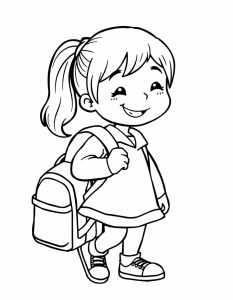 Kız Boyama Sayfası