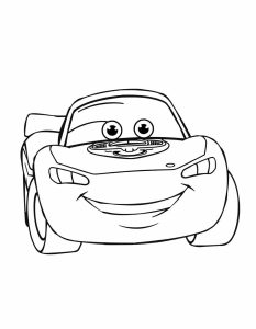 Şimşek Mcqueen Boyama Sayfası