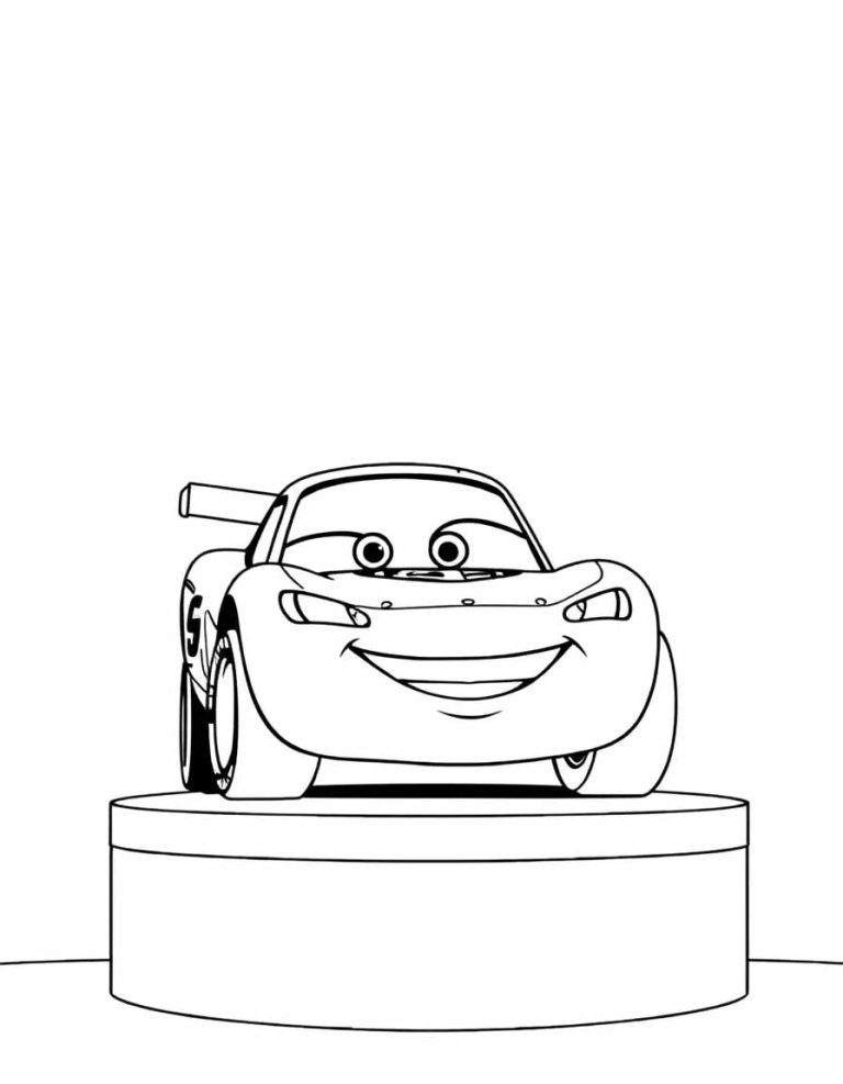 Şimşek Mcqueen Boyama Sayfası