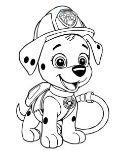 Paw Patrol - Marshall Boyama Sayfası