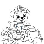 Paw Patrol - Rubble Boyama Sayfası