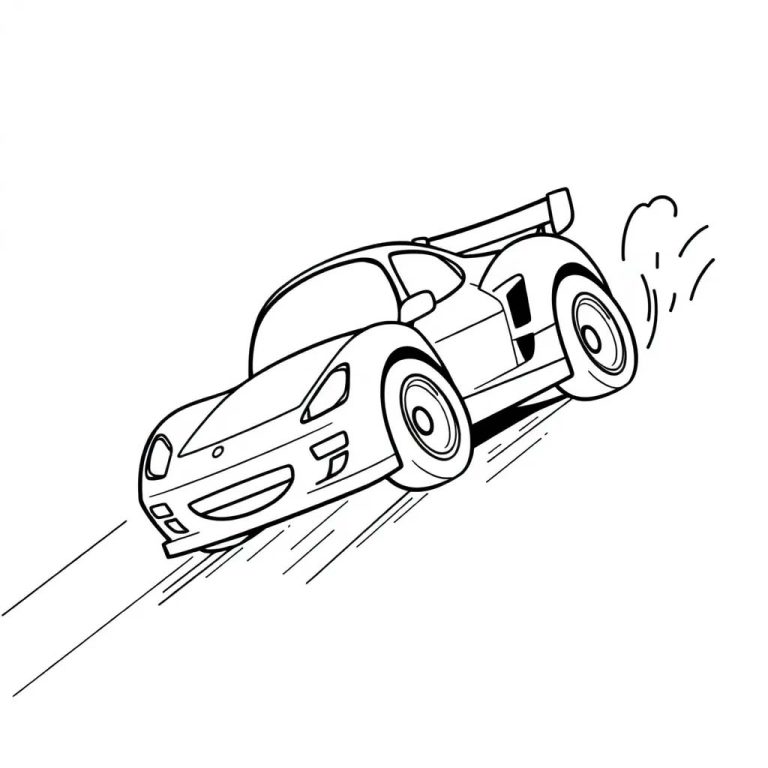 Araba boyama Sayfası