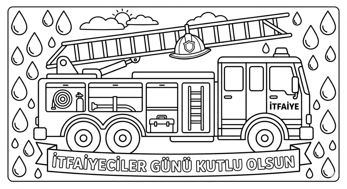 Itfaiyeciler Gunu Kutlu Olsun Boyama Sayfası