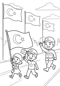 30 Ağustos Zafer Bayramı Boyama Sayfası