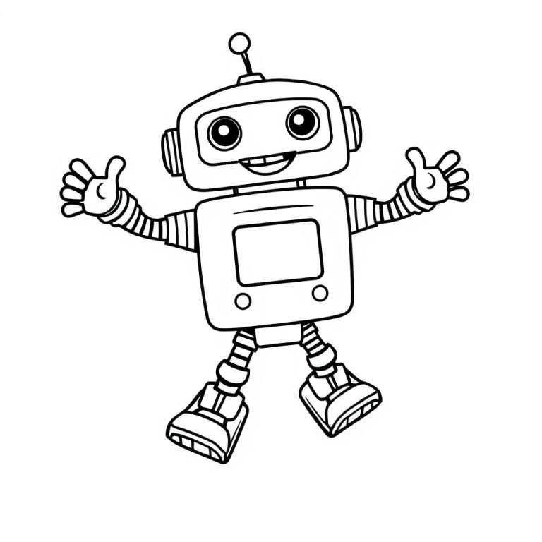 Robot 3 Boyama Sayfası