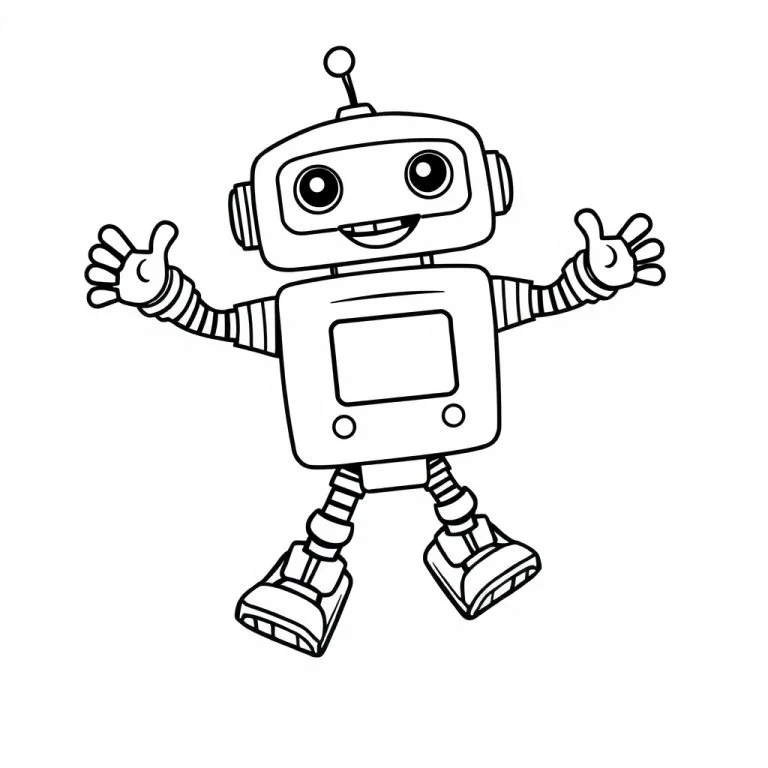 Robot 3 Boyama Sayfası