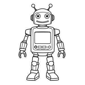Robot 4 Boyama Sayfası