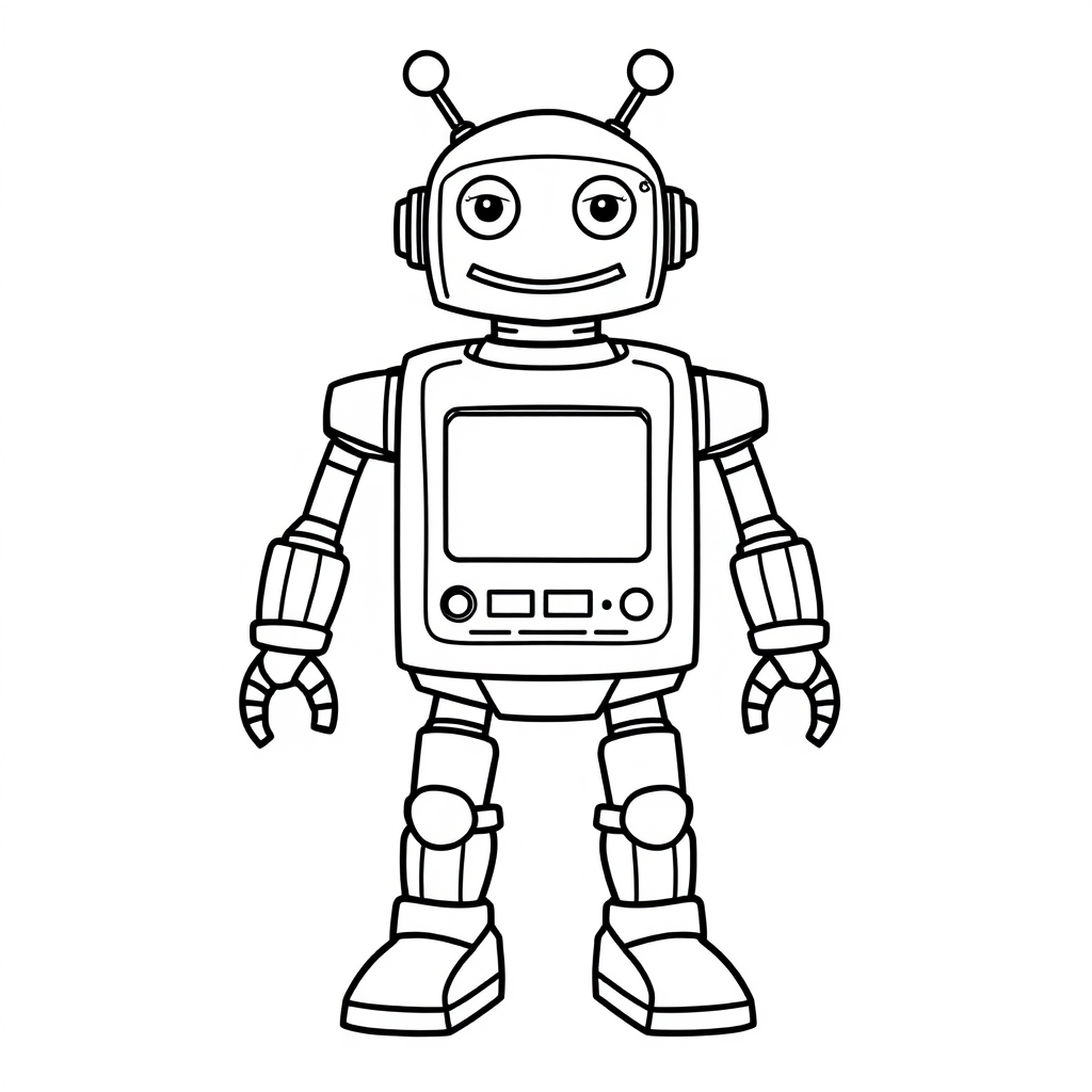 Robot 4 Boyama Sayfası